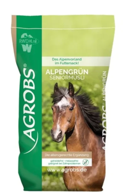 AlpenGrün Seniormuesli 15kg - Wielens Diervoeders AlpenGrün Seniormüsli AlpenGrün Seniormuesli