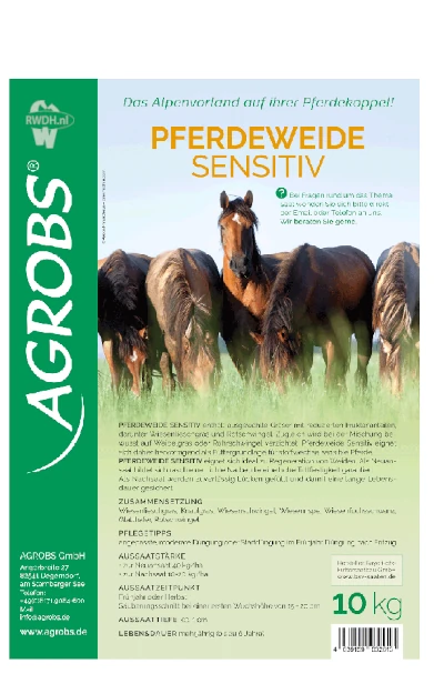 Agrobs Pferdeweide Sensitiv Graszaad - Wielens Diervoeders Agrobs Pferdeweide Sensitiv